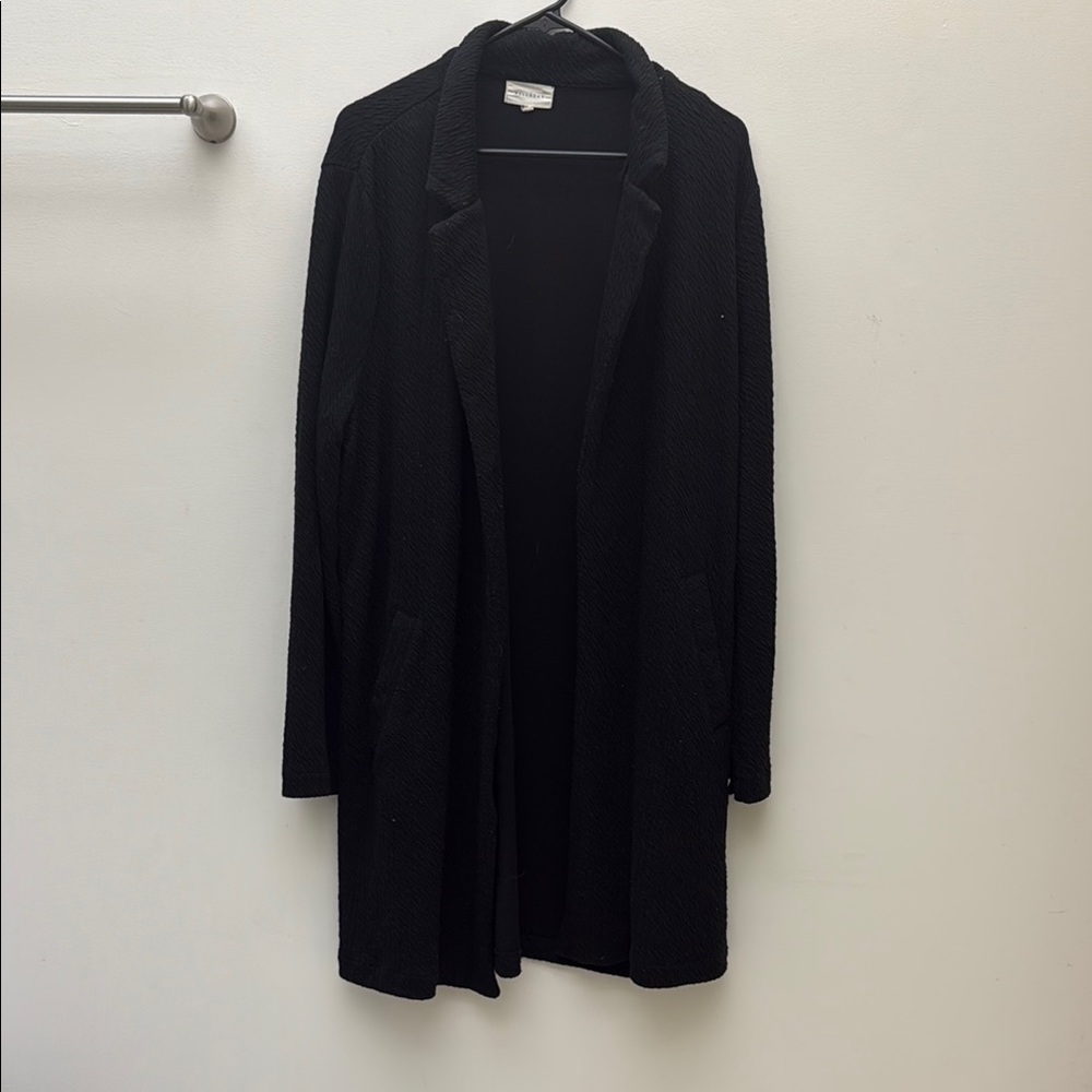 MELLODAY Black Blazer Long Sleeve Open Front